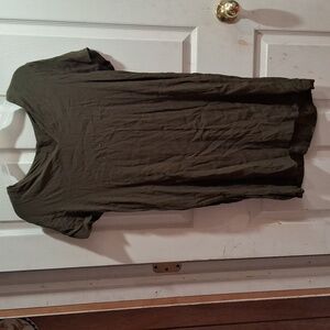 Madewell woman size XS army green v-neck dress